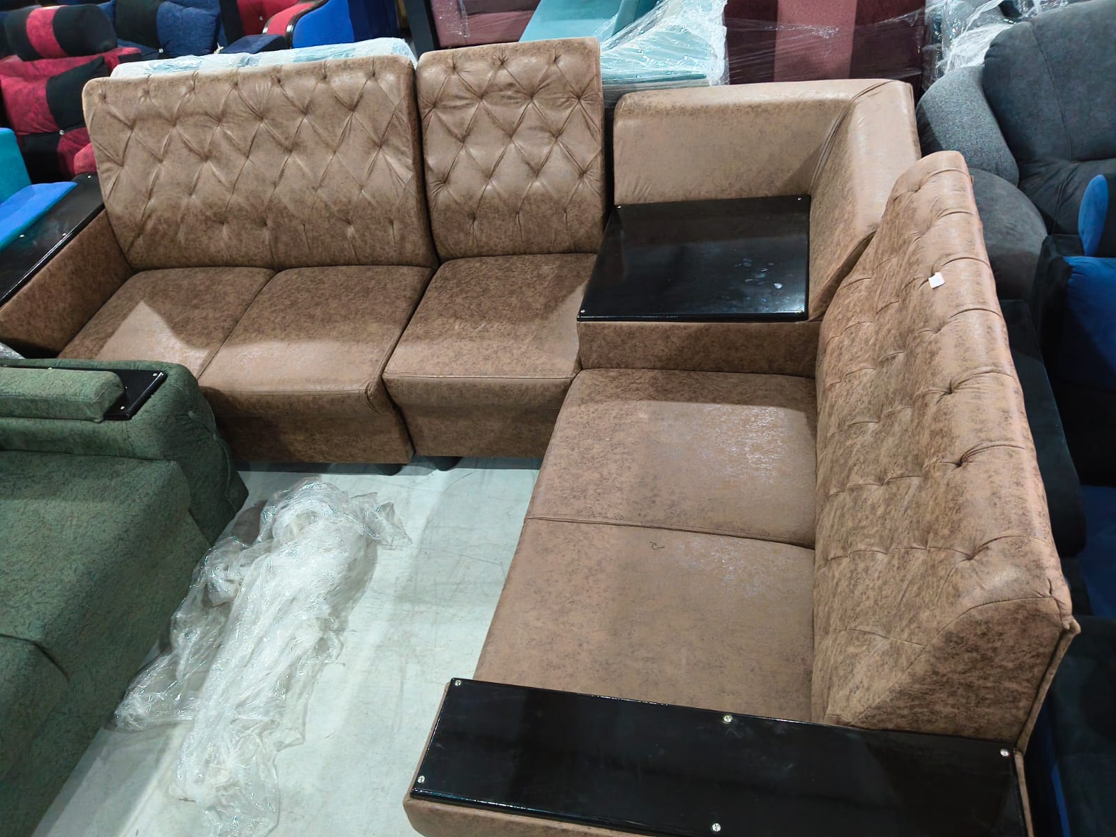 corner Sofa (velvet)